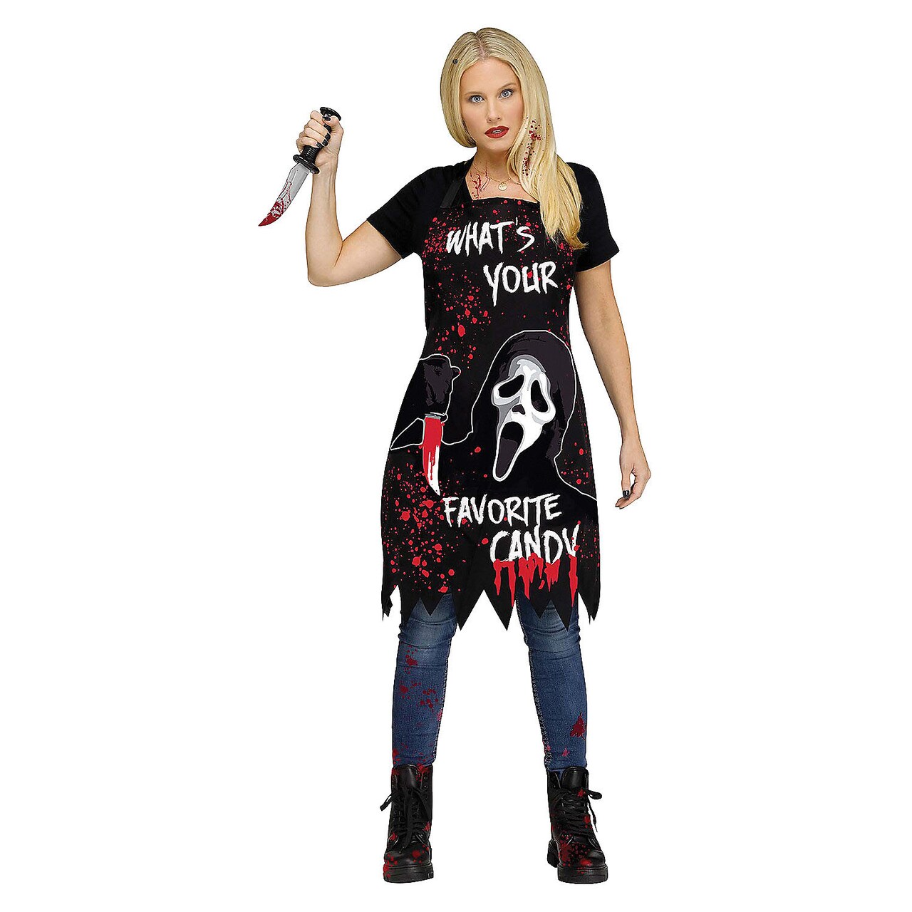 Adult Scream Ghostface Horror Apron Costume Accessory Halloween Outfit